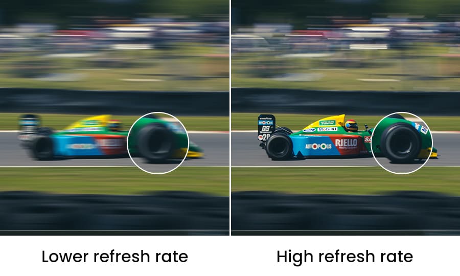 High-refresh Rate for Smooth Video Display