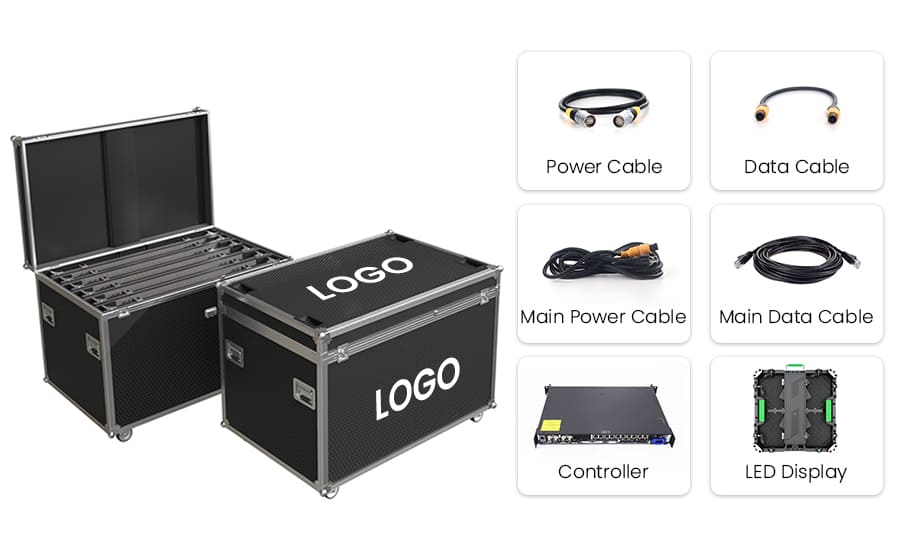 TOP Dance LED Display Packing in Flight Cases