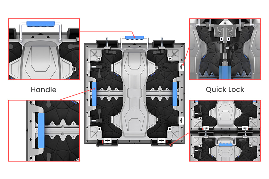 Cabinets With Robust Handles and Locks
