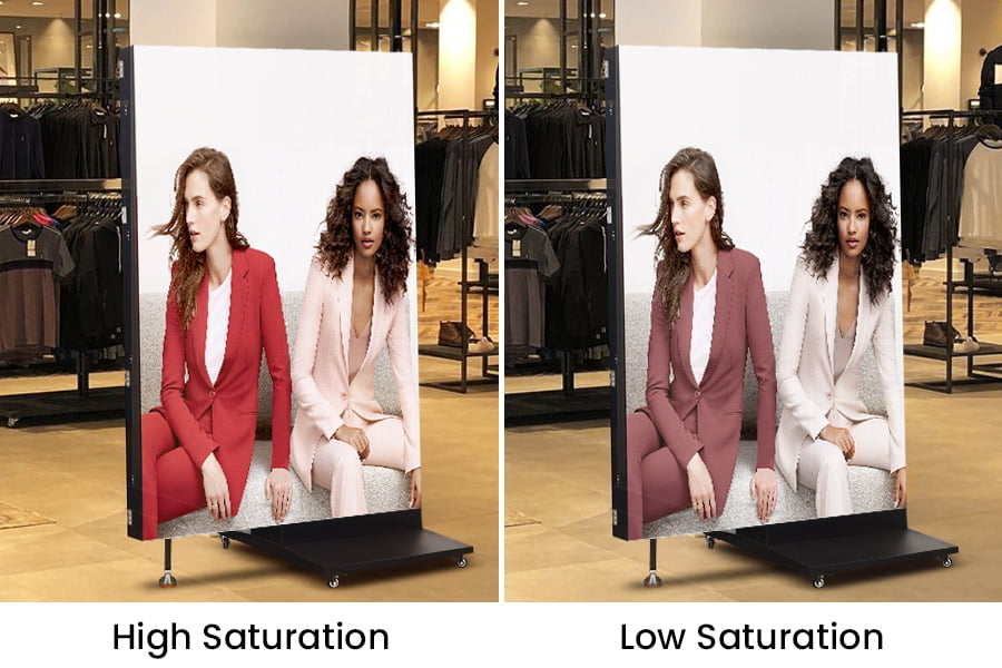 Saturated Colors Image LED Display Poster