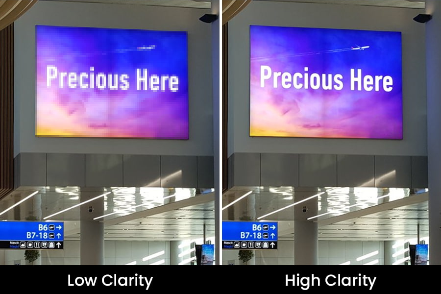 indoor fixed led display crystal clear clarity