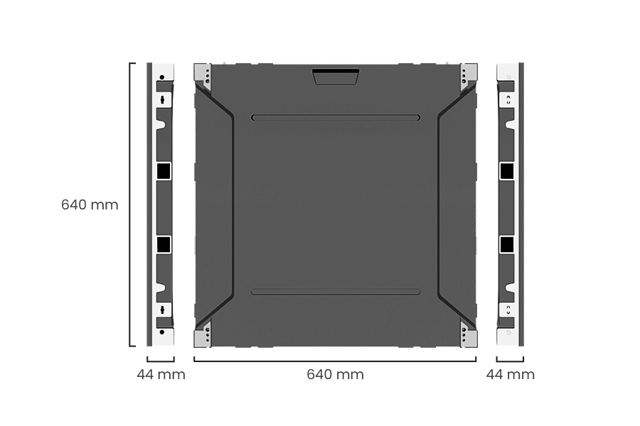 indoor fixed led display ultra light ultra thin cabinet design