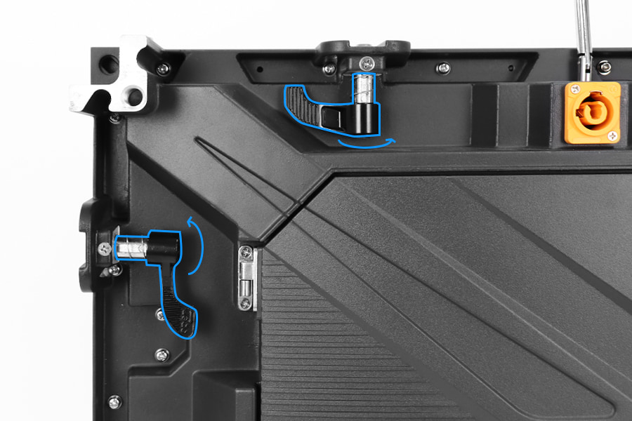 Quick lock rental LED display