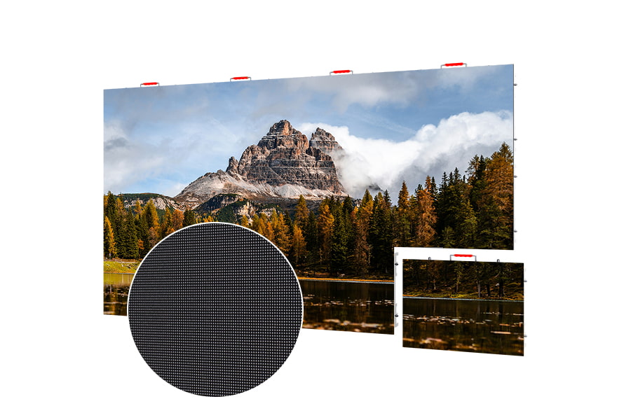 Seamless flat rental LED display