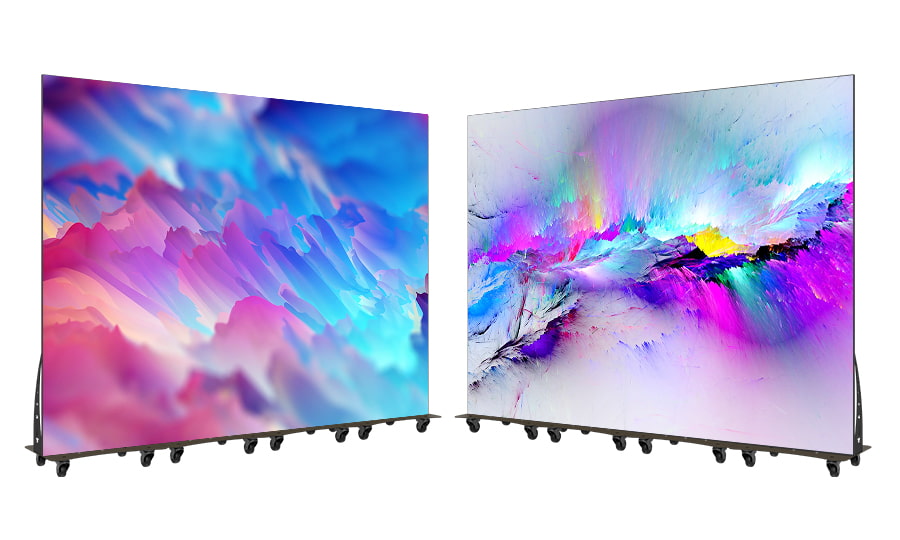 The screen displays the effect of various colors