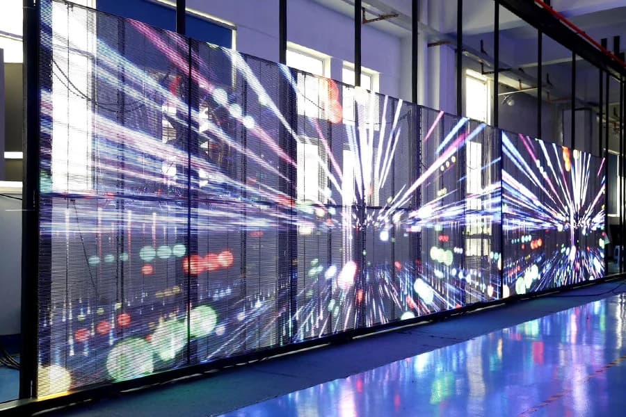 industry leading quality control transparent LED screen