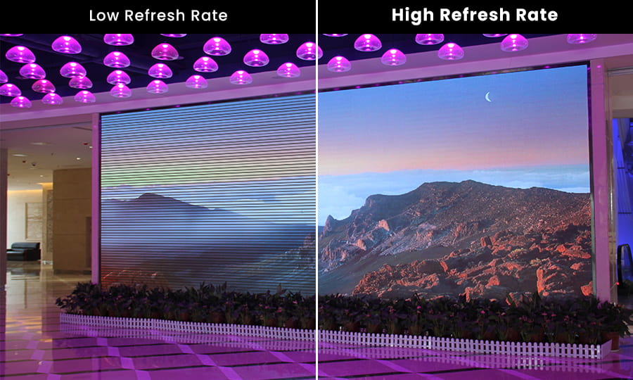 Advertising LED Display Refresh rate presentation