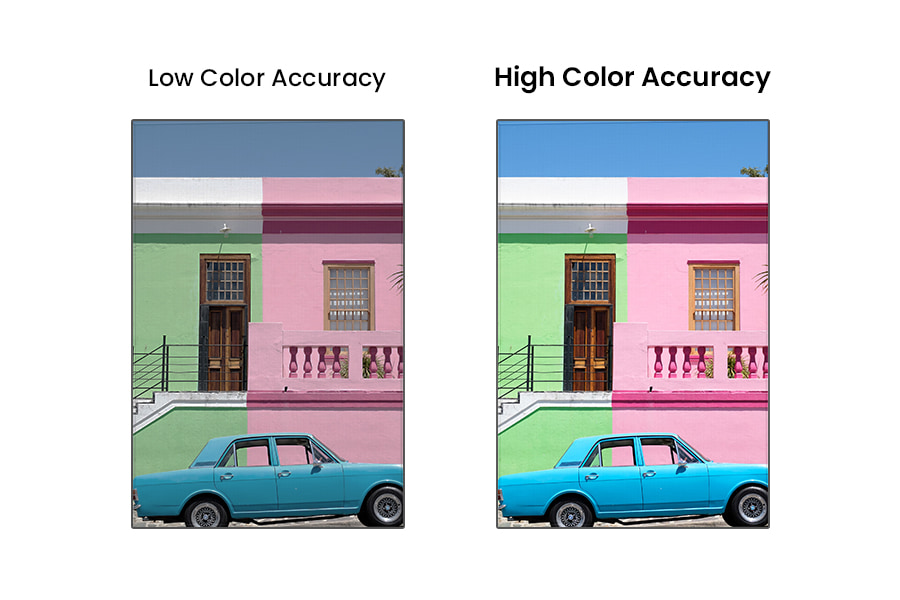 Foldable LED Display Color accuracy