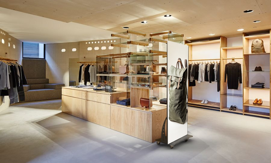 LED Screen Poster in retail stores