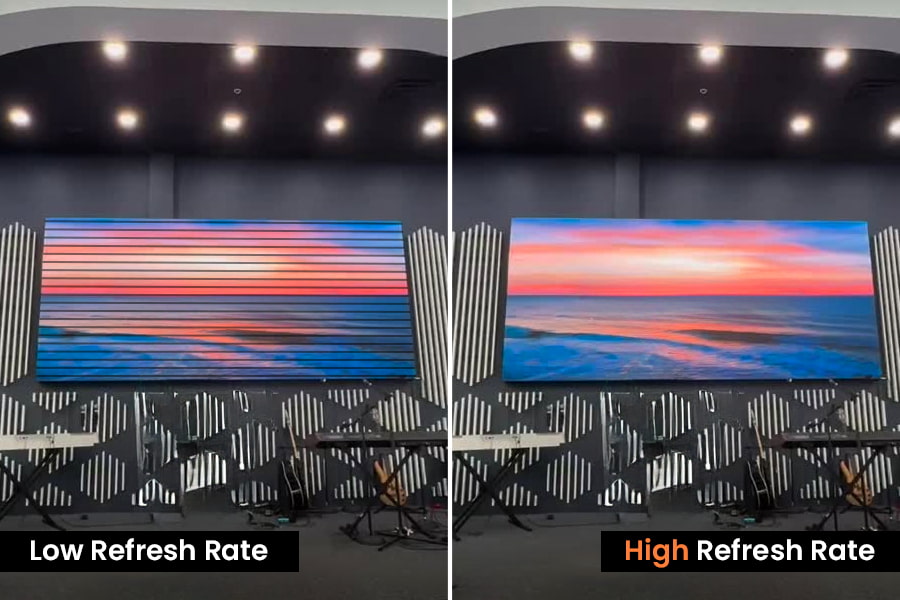 Refresh rate demonstration diagram