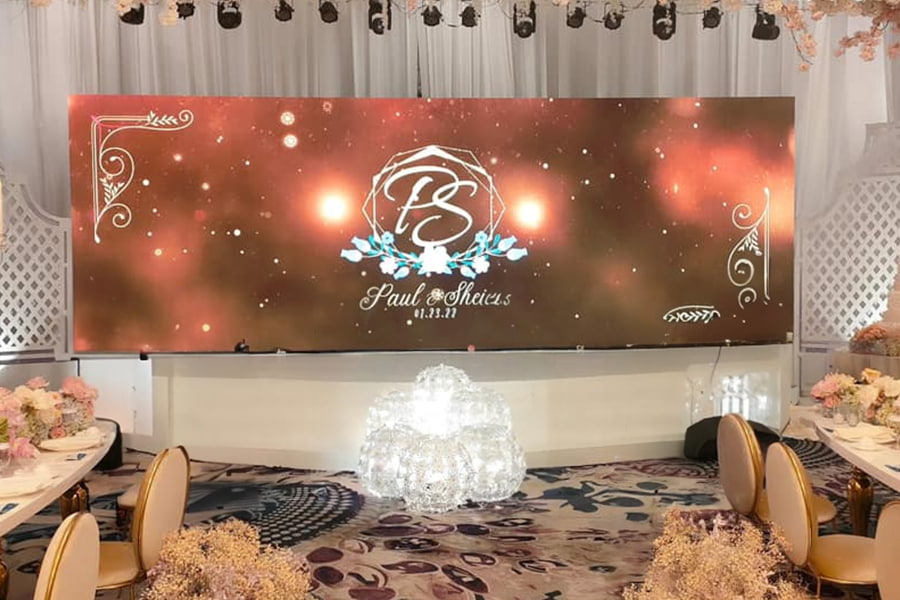 Rental LED Display Wedding application scene display Rental LED Display Wedding application scene display