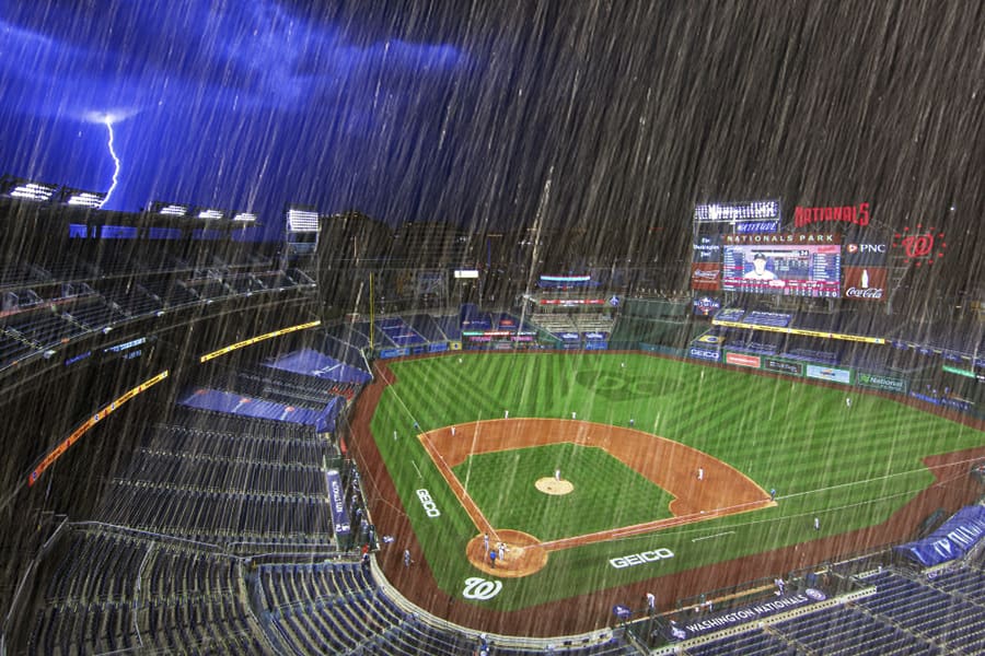 Stadium LED Display Operation in inclement weather