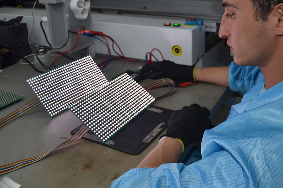 Stadium LED Display Scheduled Maintenance