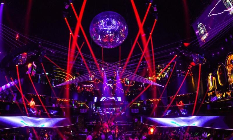 Spherical Screens Nightclub Scene