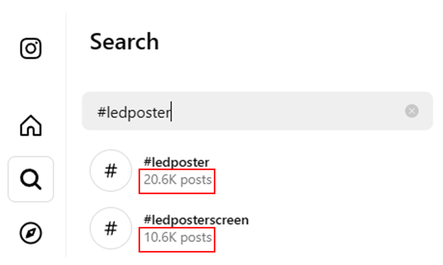 The hot trends of LED Poster on INS