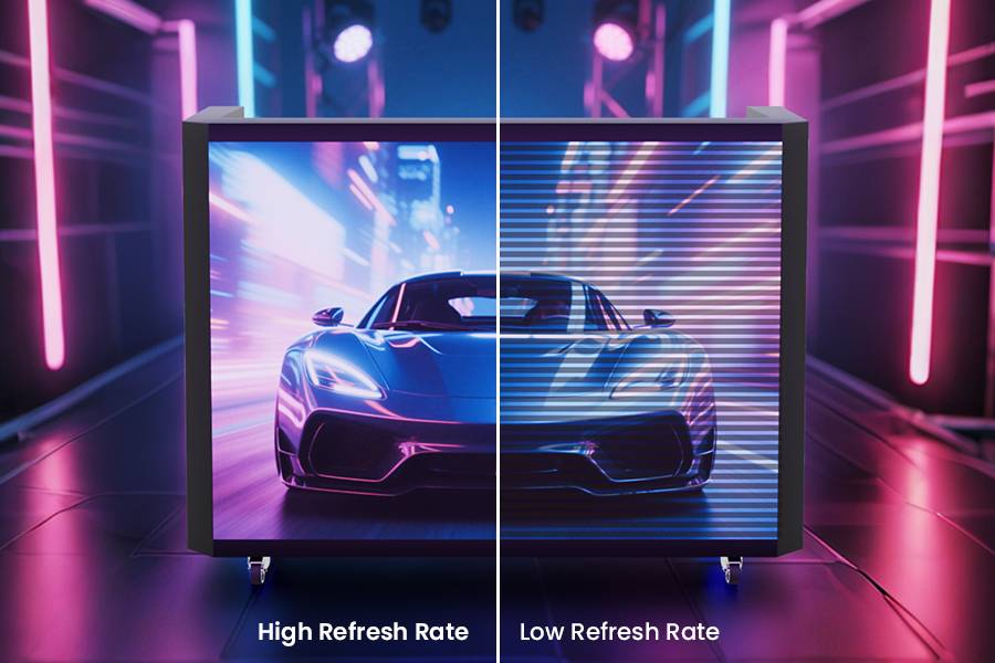 3840Hz refresh rate LED screens for smooth video