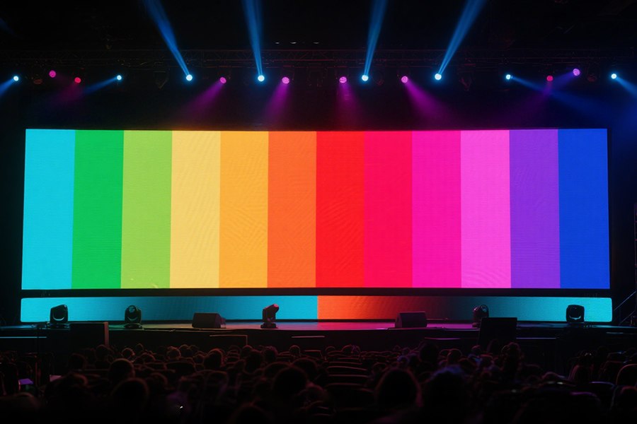 Color calibration for LED display accuracy