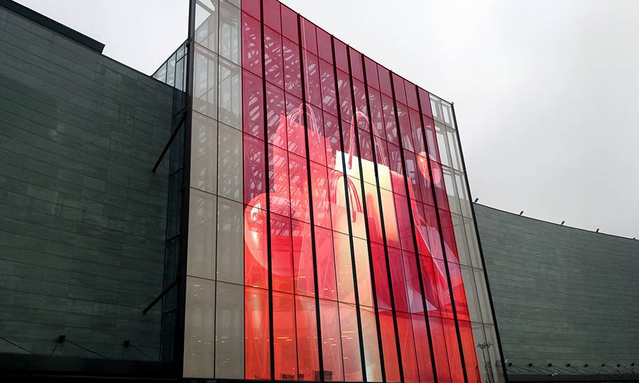 Flexible transparent LED film