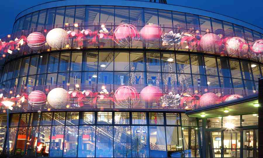 Rigid transparent LED panel