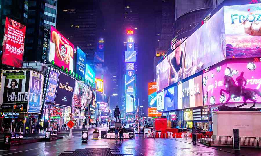 Explore LED display program powering Times Square billboards
