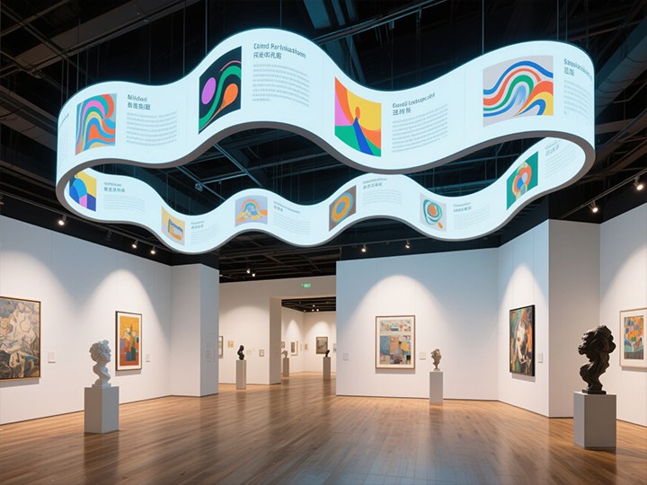 Flexible-LED-screen-unleashes-wave-design