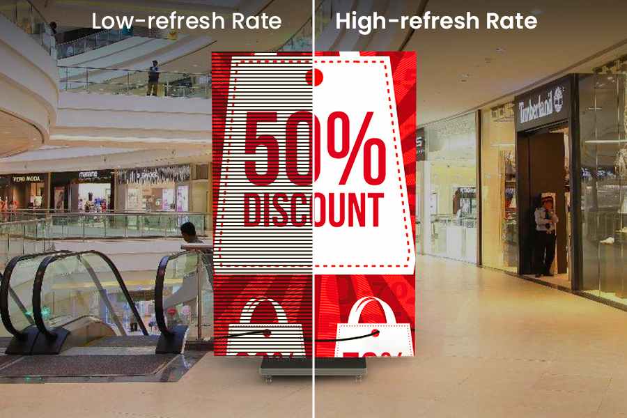 High-refresh Rate of Tri-fold LED Poster Displays