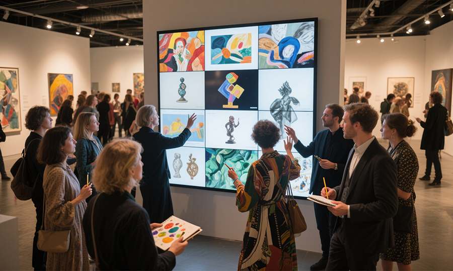 Interactive LED video wall enhancing engagement