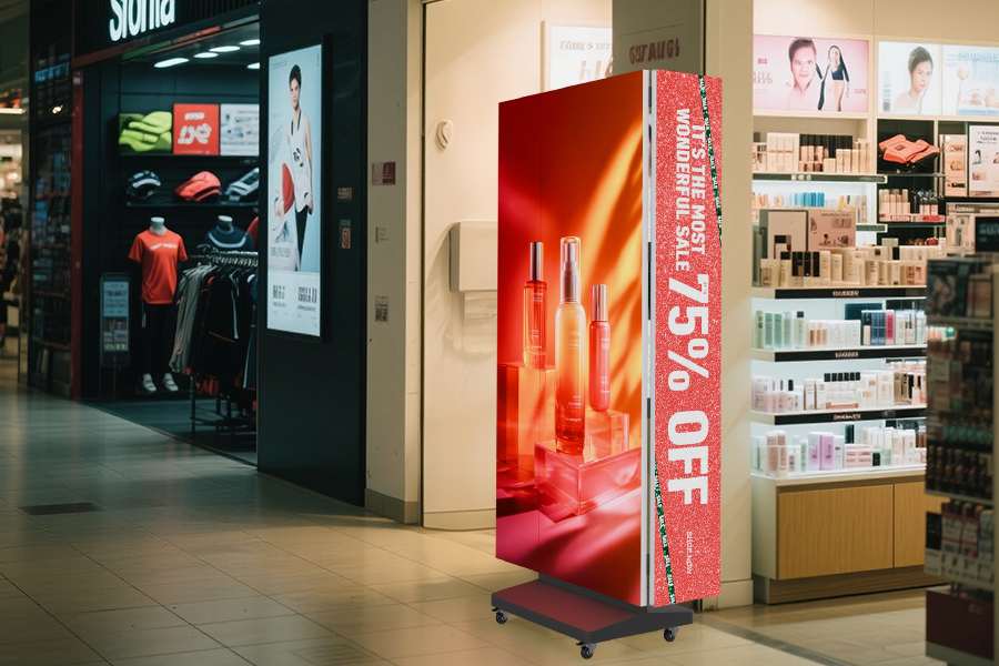 Tri-fold LED Poster Displays Multi-Angle mode