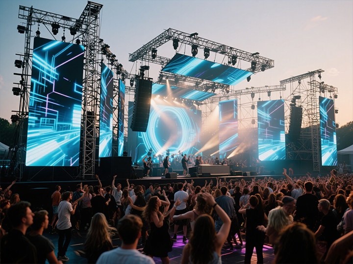 Truss-installation-powers-event-LED-display