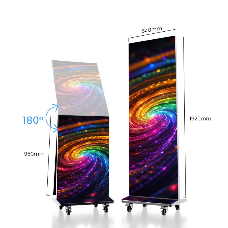 Battery Foldable LED Poster | Wireless & Portable for Events