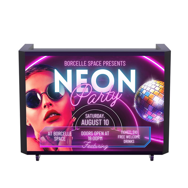 LED Screen DJ Booth With Drawer (3)