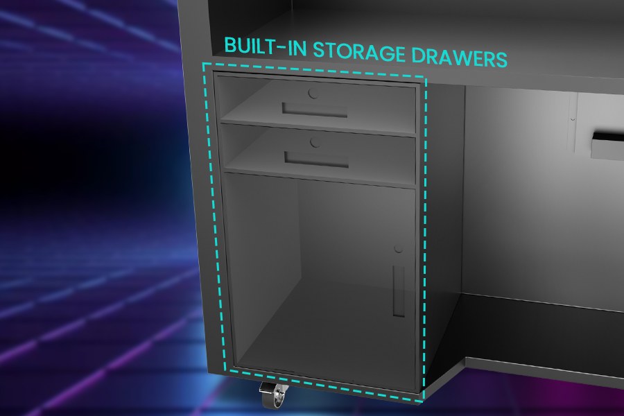 Organize-gear-in-the-LED-DJ-booth’s-deep-built-in-drawers.