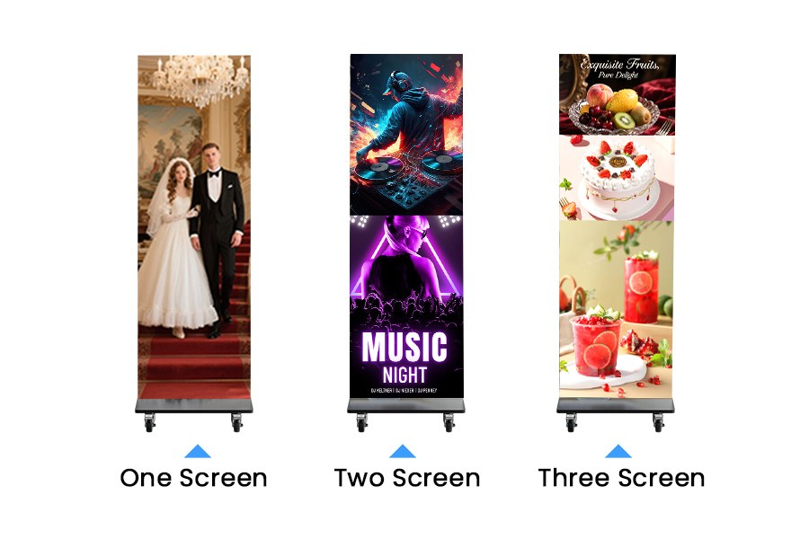Single-LED-screen-shows-multiple-messages