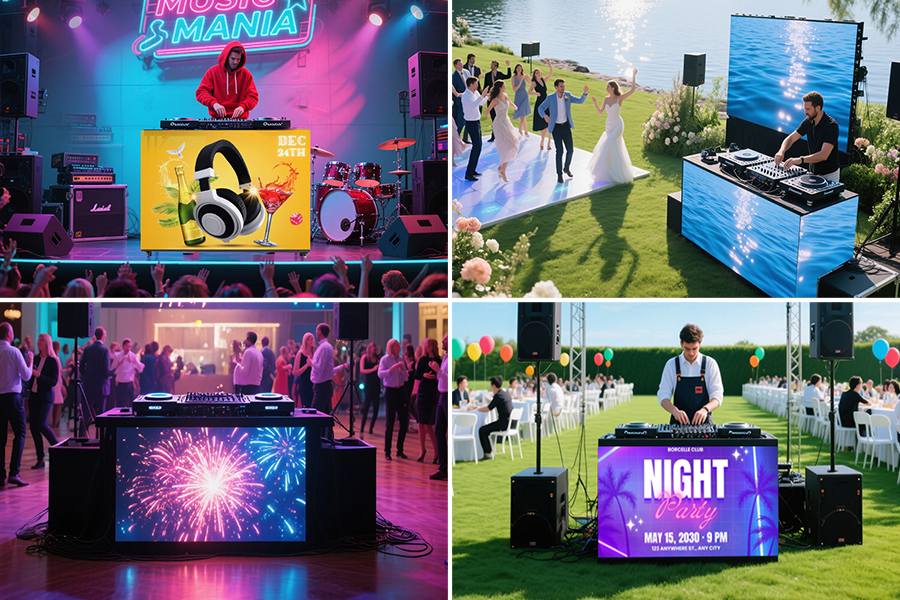 Application of LED Panel DJ Booth With Seamless Visual