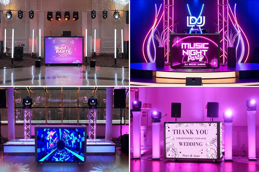 Performance Meets Application of LED Screen DJ Booth With Drawer