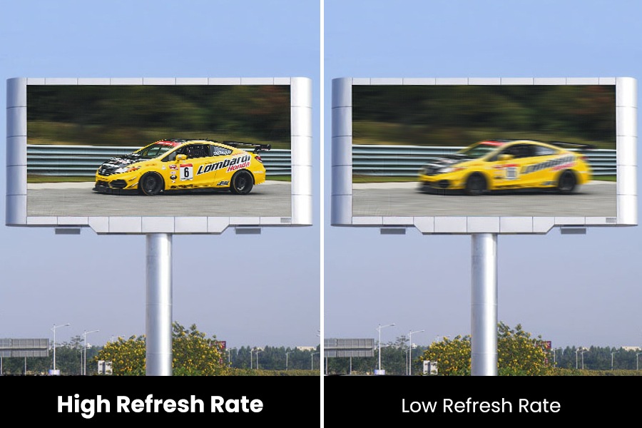 Get seamless, flicker-free video on our LED screen