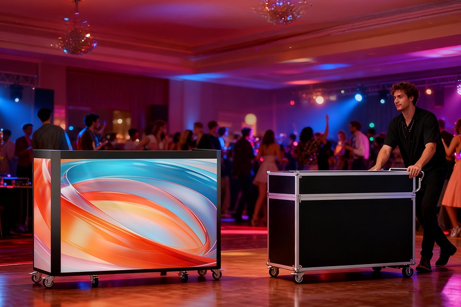 Durable foldable DJ booth for event rental companies