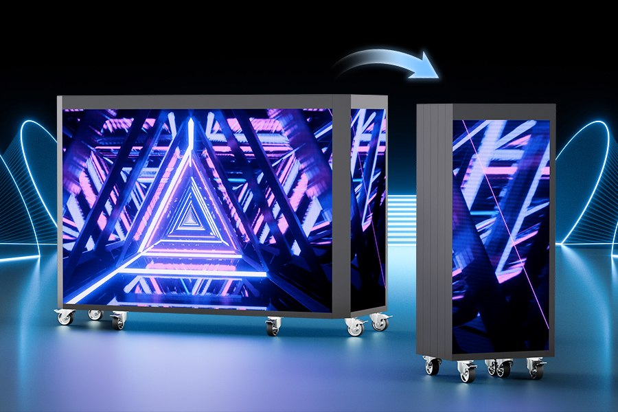 Foldable DJ booth collapses for compact transport