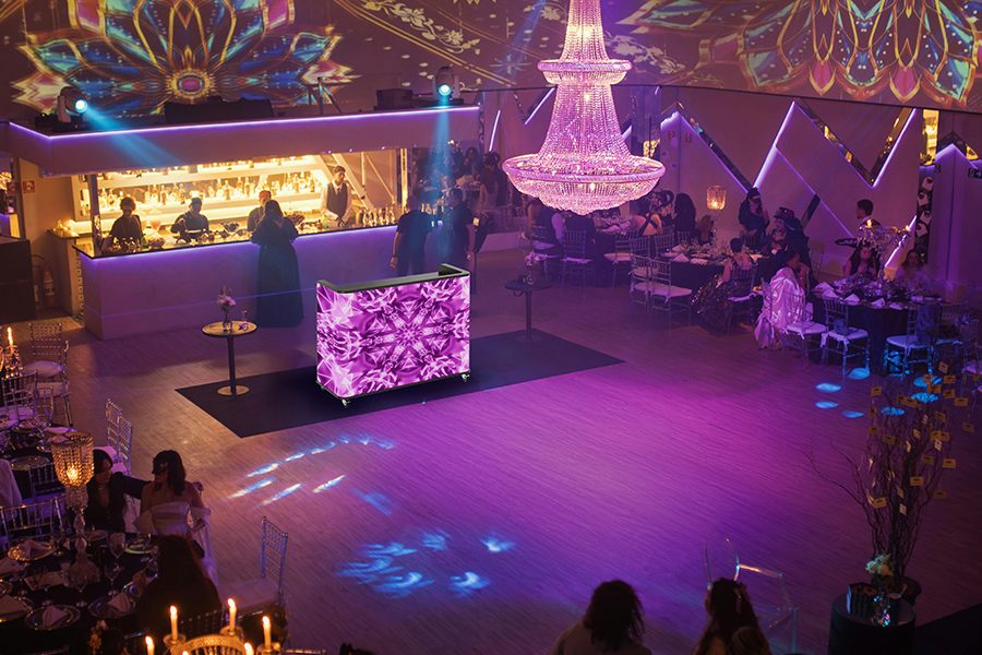 LED DJ booth Corporate Events visuals