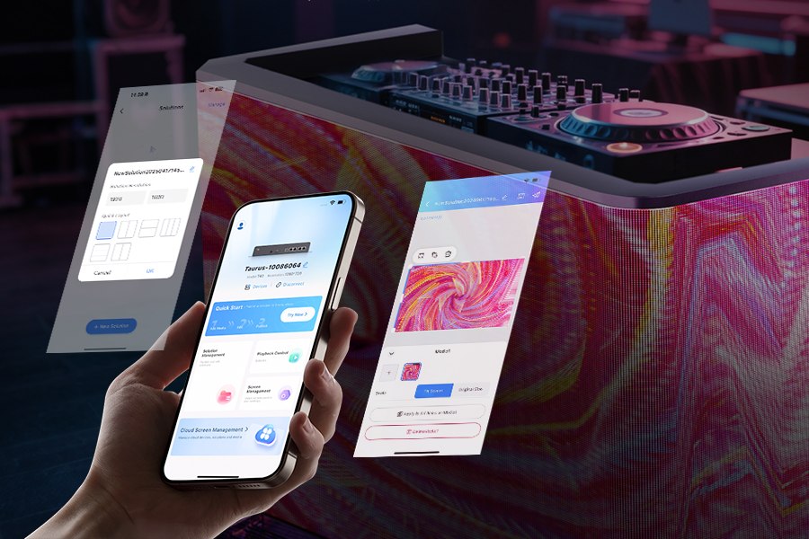 LED DJ booth Operation & Control