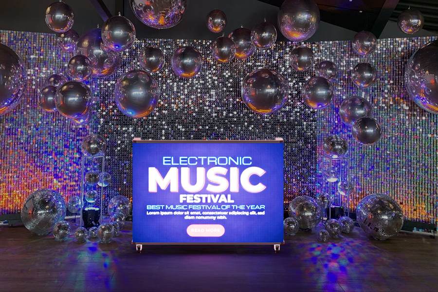 Maximize impact in small venues with a compact DJ LED booth