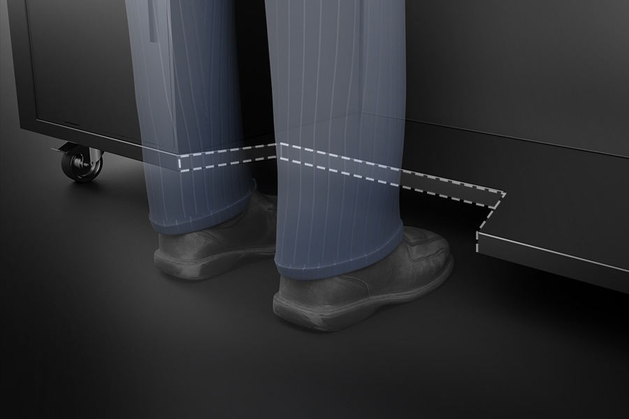 Perform in comfort with an ergonomic DJ LED table design