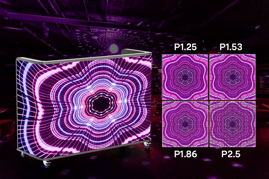 See sharp, flicker-free visuals with a high-refresh DJ booth