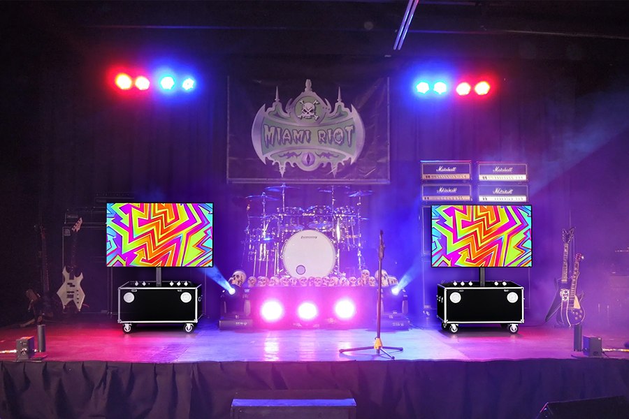 Elevate your concert with a vibrant portable LED wall
