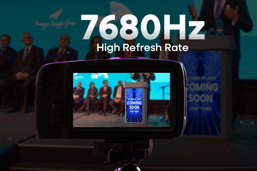 7680Hz High Refresh LED Podium for Broadcasting