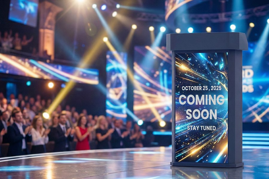High-Impact LED Podium for Award Stages