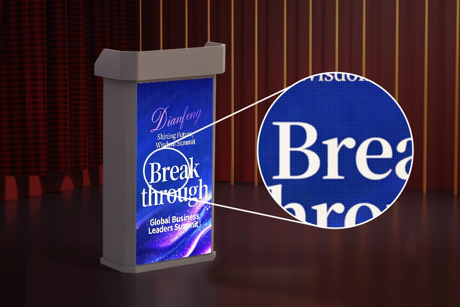 P2.5 LED Podium Displaying