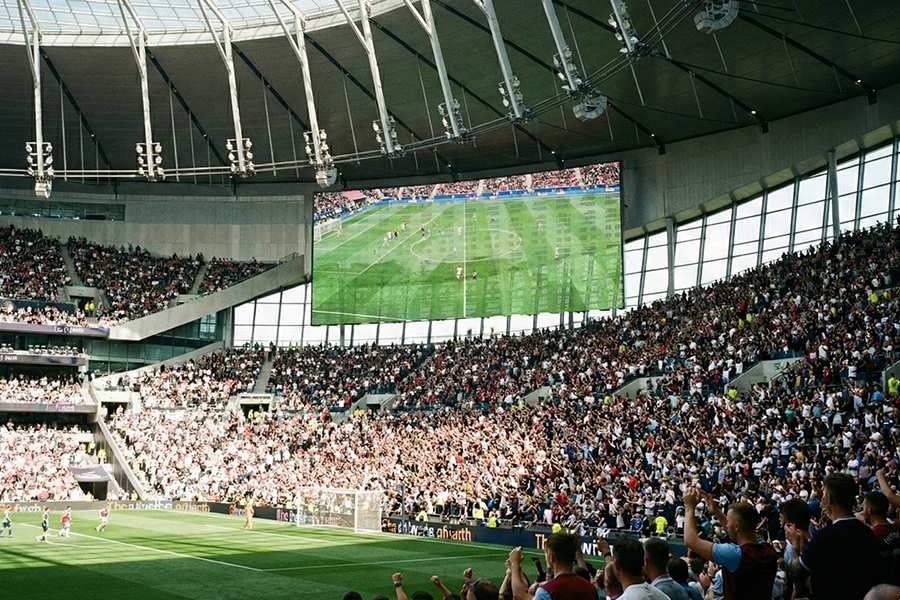 Use bright, IP65 flexible digital ribbons for stadiums