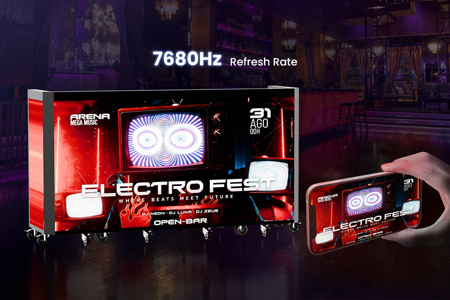 High-Brightness & Flicker-Free Visual dj booths