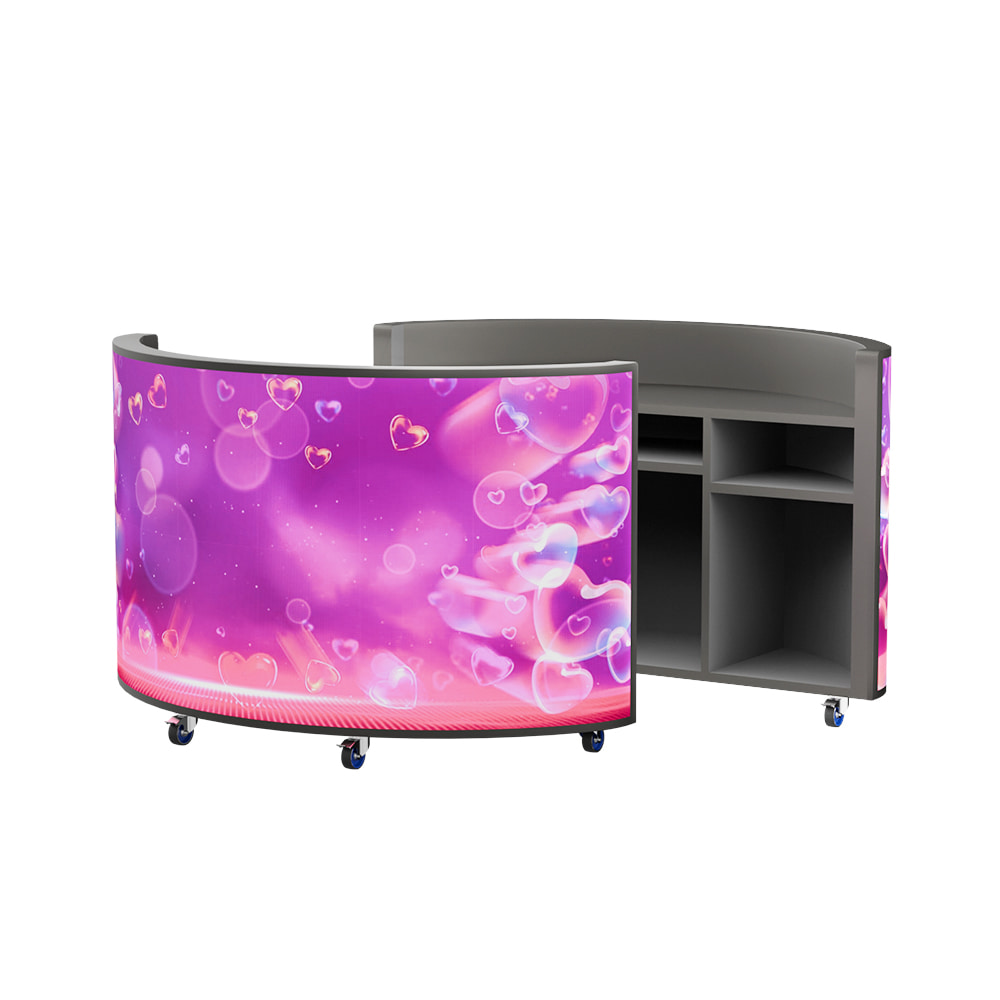 Semi-circular LED DJ Booths (1)